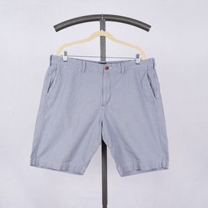 J.Crew Men's Club Shorts Micro Houndstooth Pattern Size 38 Inseam 11" Blue White